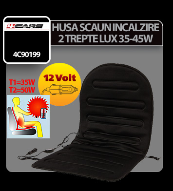 Husa scaun cu incalzire in doua trepte Lux 12V 35-45W 4Cars thumb