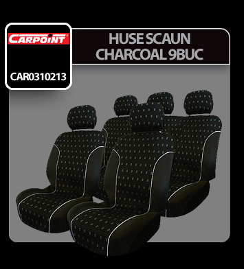Huse scaun Charcoal 9buc - Negru thumb